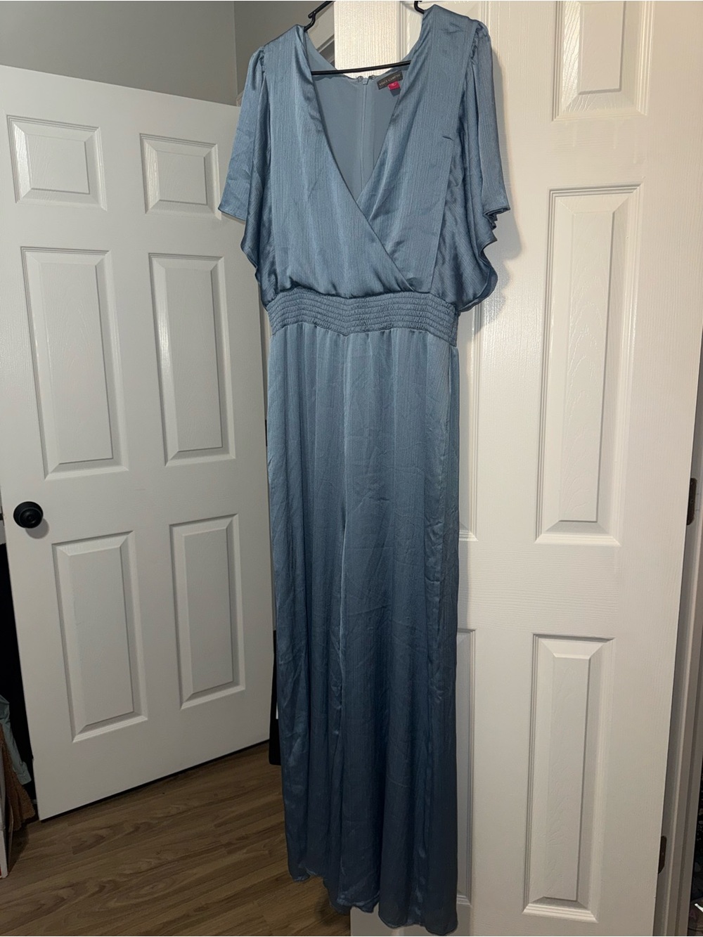 Vince Camuto Dusty Blue Maxi Jumpsuit